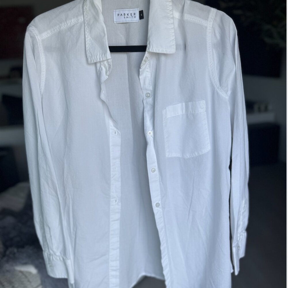 Parker Smith Women's Button Down In White. Size M. Worn Once.